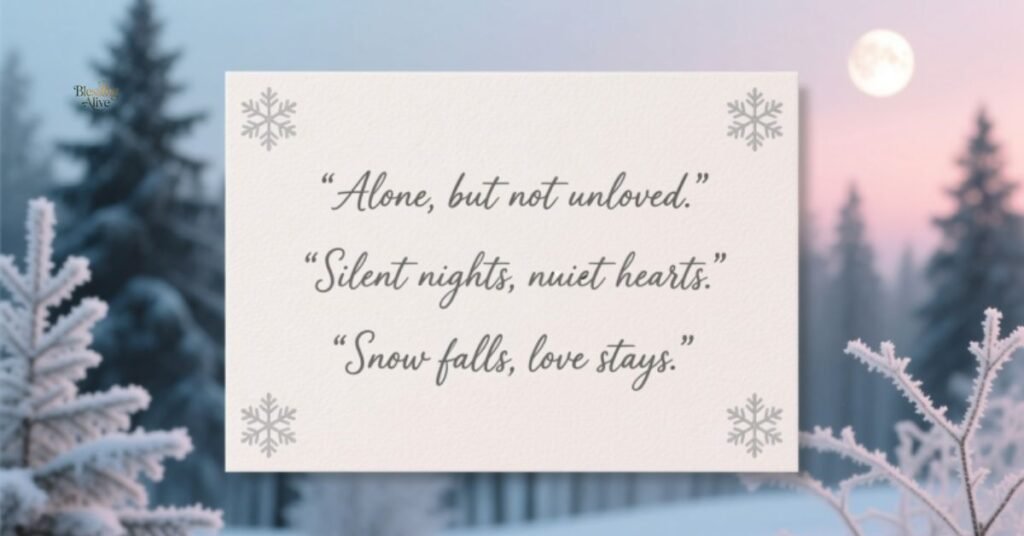Short Lonely Christmas Quotes