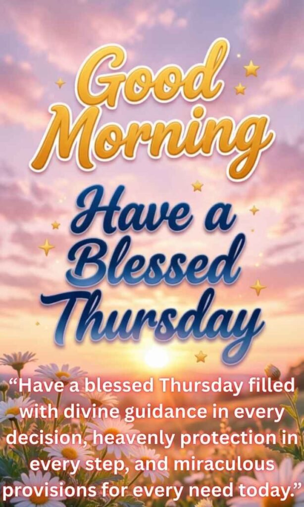 Good Morning, Have a Blessed Thursday