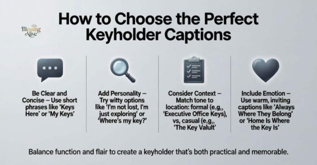 How To Choose the Perfect Keyholder Captions