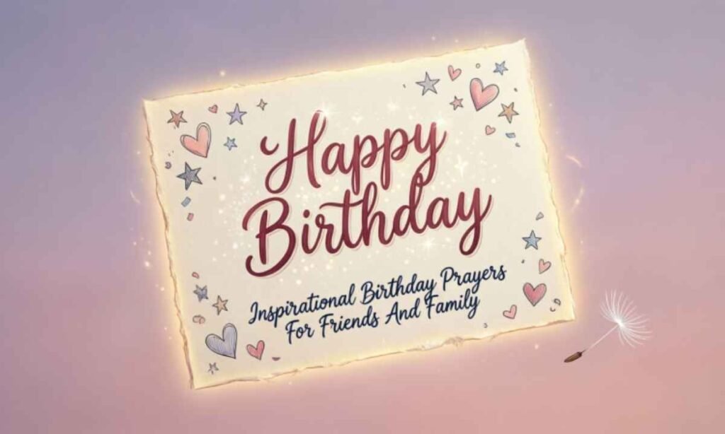 Inspirational Birthday Prayers For Friends And Family
