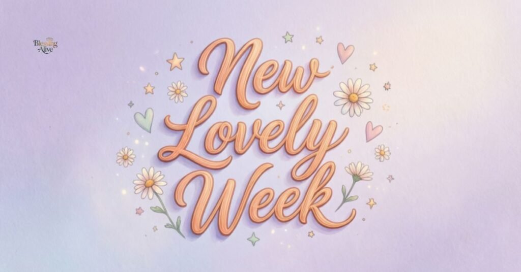 new Lovely week quote