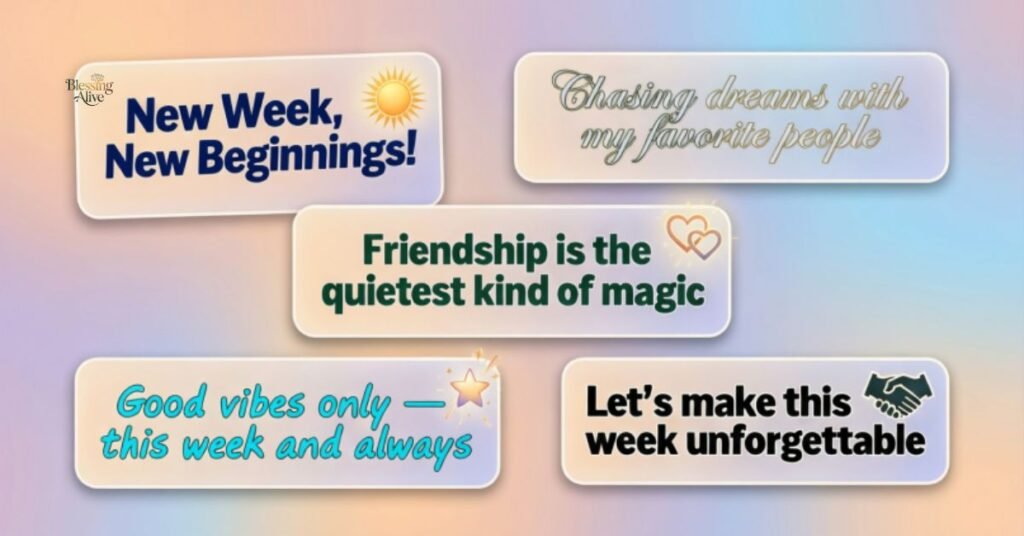 New Week Quotes and Sayings for Friends