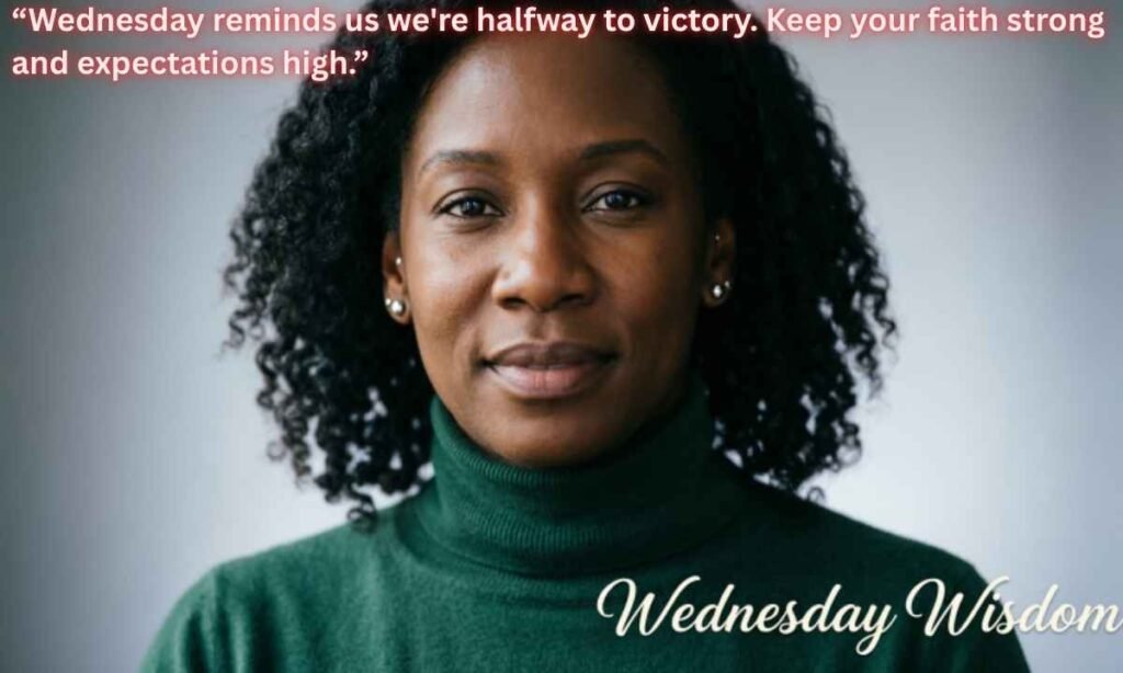African American Wednesday Quotes:
"Wednesday reminds us we're halfway to victory. Keep your faith strong and expectations high."