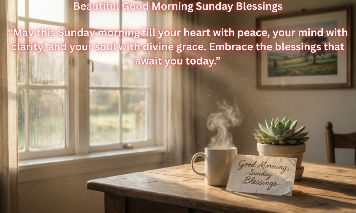 Beautiful Good Morning Sunday Blessings