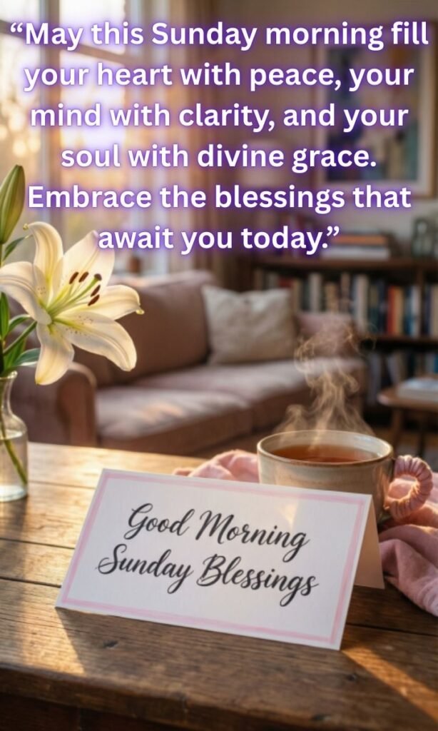 Good Morning Sunday Blessings