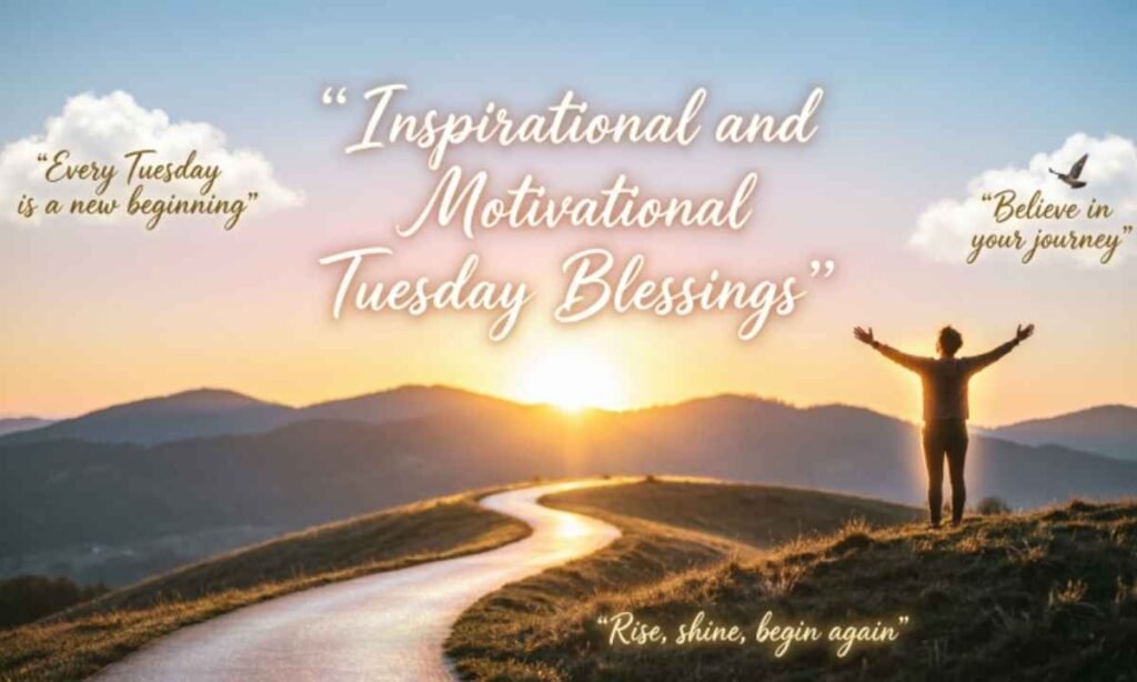 Inspirational and Motivational Tuesday Blessings Image:
“May gratitude fill your morning with gentle grace.”