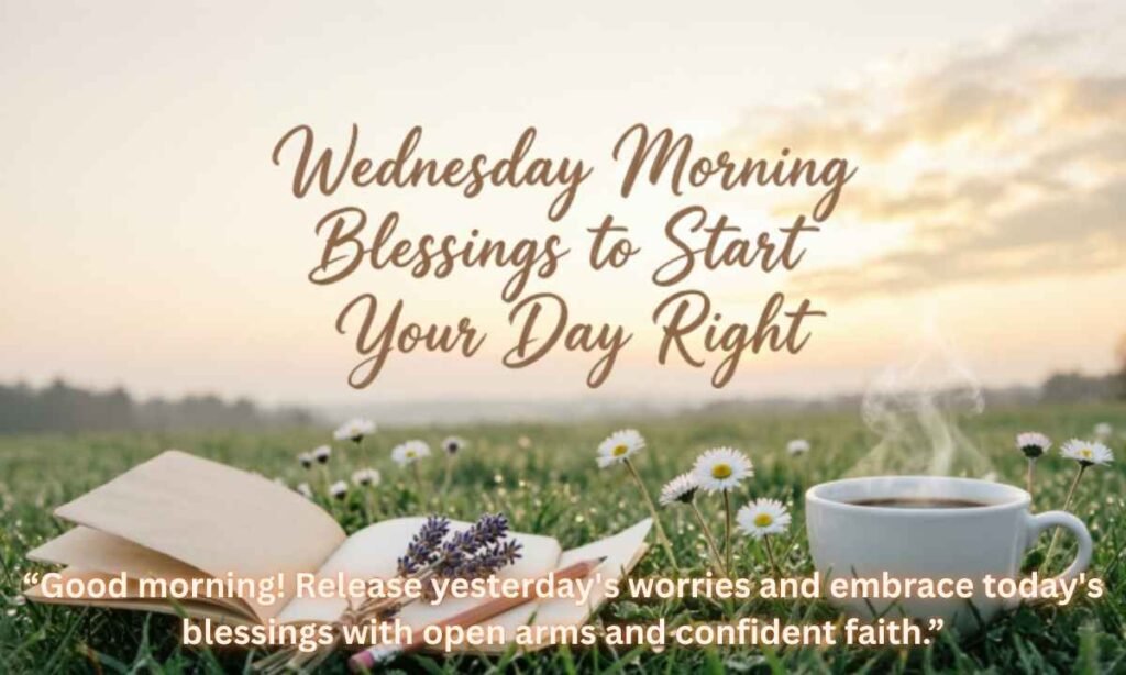 Wednesday Morning Blessings to Start Your Day Right:
“Good morning! Release yesterday's worries and embrace today's blessings with open arms and confident faith.”
