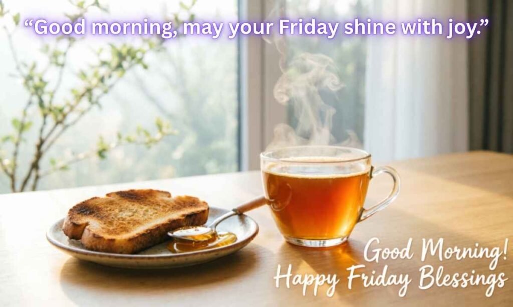 Good morning, may your Friday shine with joy Image: Good morning, may your Friday shine with joy.