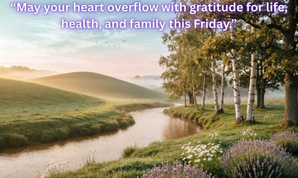Gratitude and thankful African American Spiritual Friday Blessings Images:
May your heart overflow with gratitude for life, health, and family this Friday.