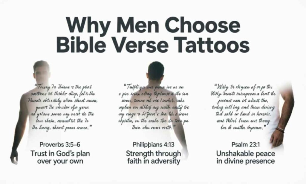 Why Men Choose Bible Verse Tattoos Image